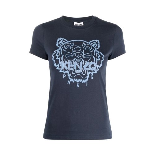  KENZO/高田贤三 女士蓝色棉质短袖T恤 FB62TS8404YG 79 PLFSX