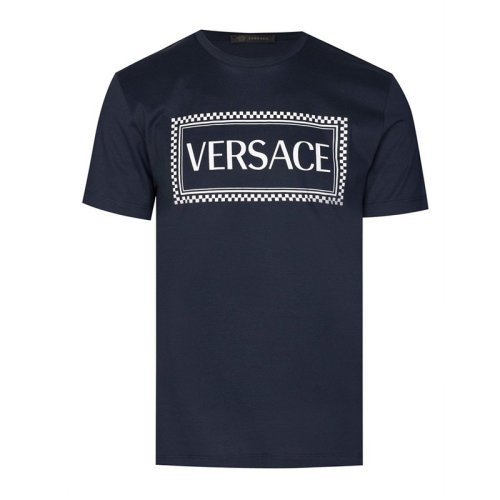 VERSACE/范思哲 男士纯色棉质经典字母徽标印花装饰圆领上衣短袖T恤 A81548-A201952 多色可选