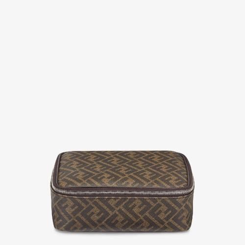  FENDI芬迪 22年秋冬 男士 收纳包 黑色布料旅行收纳袋 7N0129ALE7F19KW