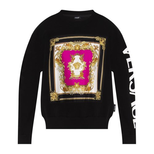  VERSACE/范思哲 女士黑色棉质卫衣 1001569 1A01174 2B070 PLFSX