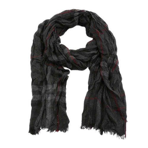 BURBERRY/博柏利 男女通用 中性经典HERITAGE褶皱格纹羊绒围巾围脖 多色可选