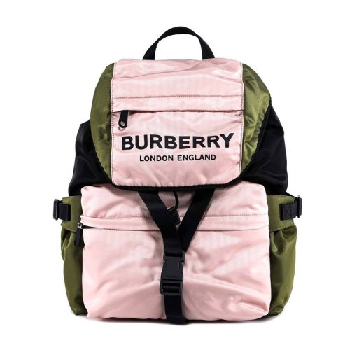 BURBERRY/博柏利 女士时尚品牌logo印花三色尼龙背包双肩包旅行包女包 8010502