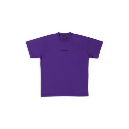  BALENCIAGA巴黎世家 22年秋冬 女士 短袖T恤 BALENCIAGA BACK中等剪裁T恤 612965TNVG95162