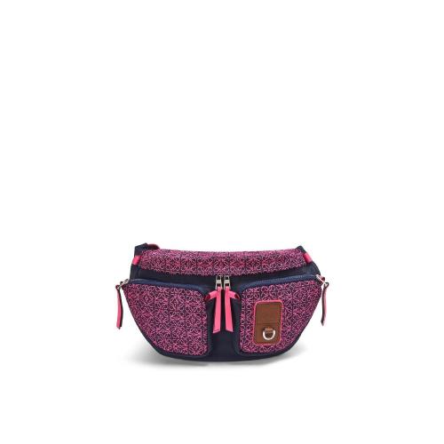  LOEWE罗意威 22年秋冬 男士 腰包 Large bumbag in Anagram jacquard and nylon B687A26X03-58
