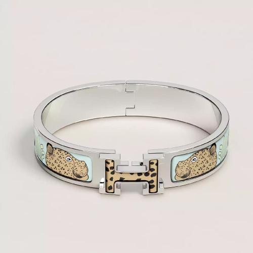  HERMES爱马仕 22年秋冬 女士 手镯 Bracelet Clic H Les Leopards H702318FPE4GM