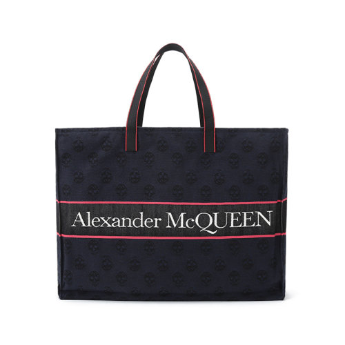 Alexander McQueen/亚历山大麦昆  男士织物手提单肩包 646453 1AAAF