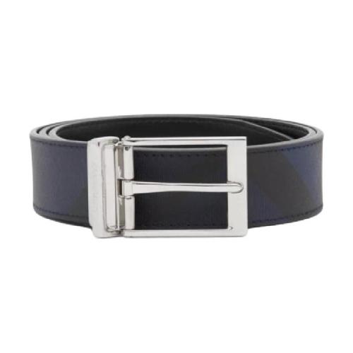  BURBERRY 22年秋冬 男士 双面两用 London 格纹拼皮革腰带 80401901 预定商品1-3周发货