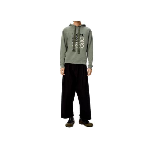  LOEWE罗意威 22年秋冬 男士 卫衣 Anagram hoodie in cotton H526Y25X02-4640