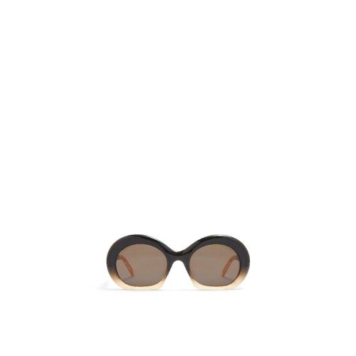 LOEWE罗意威 22年秋冬 女士 太阳眼镜 Halfmoon sunglasses in acetate G832270X06-6246