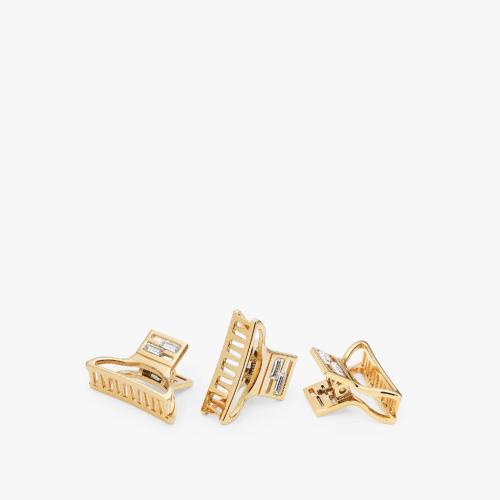  FENDI芬迪 22年秋冬 女士 发夹 金色发夹 8AH815W2YF089U