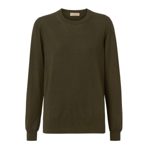  BURBERRY/博柏利 女士橄榄绿羊毛针织衫/毛衣 8007973 PLFSX