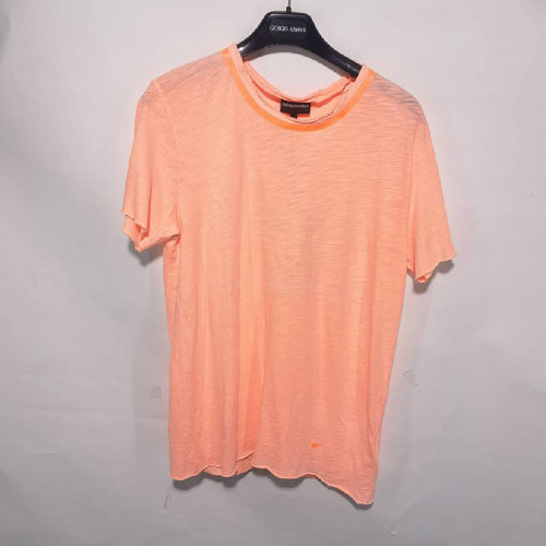 Emporio Armani/安普里奥阿玛尼/荧光橙色男士短袖T恤