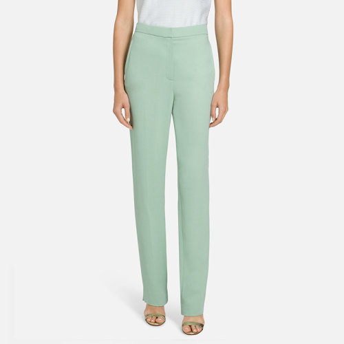 St.John/盛蔷纯色直筒小脚运动女士休闲裤K81ZW22