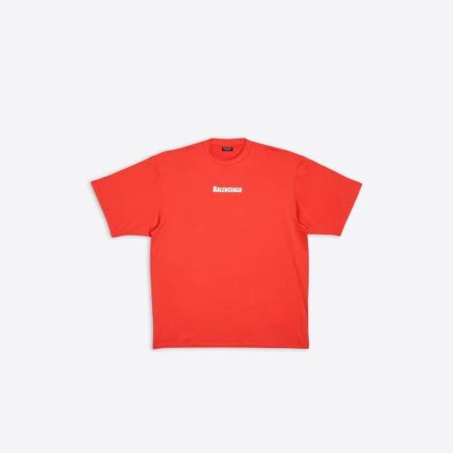  BALENCIAGA巴黎世家 22年春夏 男士 短袖T恤 Mens Swim T-shirt in Red 6570274B8B56400