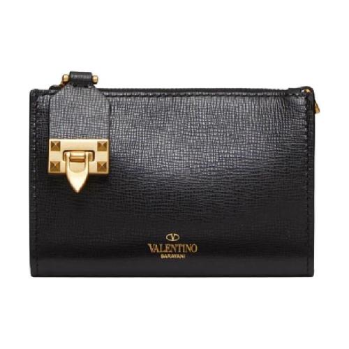 VALENTINO华伦天奴 22年秋冬 女士 钱包 PORTE-MONNAIE ET PORTE-CARTES ZIPPé ROCKSTUD VALE 预定商品1-3周发货