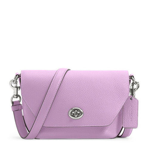 COACH/蔻驰 Karlee系列女士纯色鹅卵石皮革旋锁开合单肩包斜挎包邮差包女包 C2815 多色可选