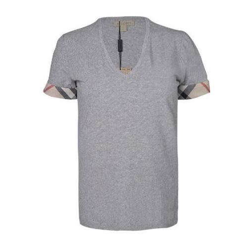 BURBERRY/博柏利 女士灰色棉质短袖T恤 39339281