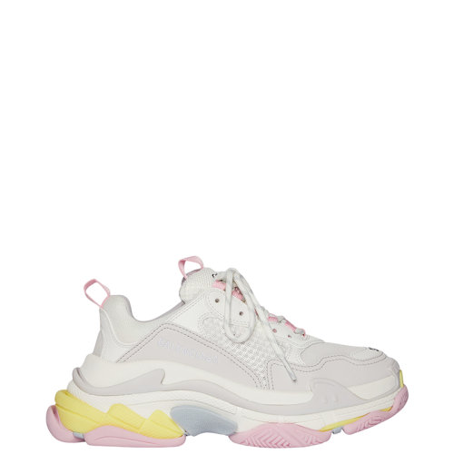 Balenciaga/巴黎世家 22年早春新款 TRIPLE S系列 女士浅粉色/浅蓝色双层泡沫和网布运动鞋524039W2FW47541