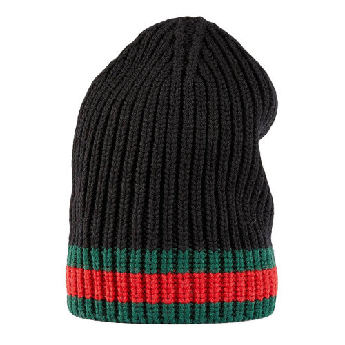 GUCCI/古驰  男士黑色羊毛时尚经典针织帽帽子  429753 4G206 1000  GMH0012CD