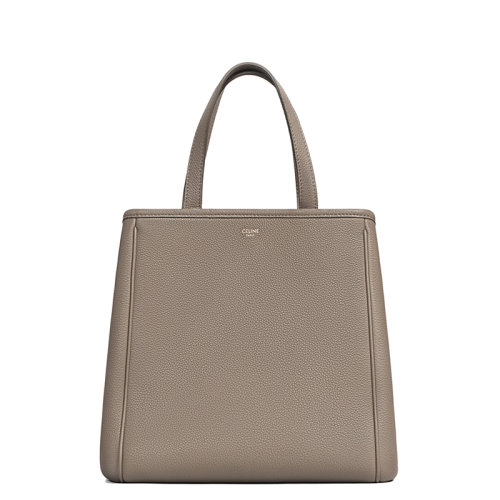 CELINE/赛琳 FOLDED系列 女士小号灰褐色粒面小牛皮可折叠式手提包194073CR7.18TP