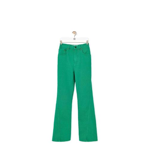  LOEWE罗意威 22年秋冬 女士 牛仔裤 Twisted jeans in denim S540Y11X12-4100