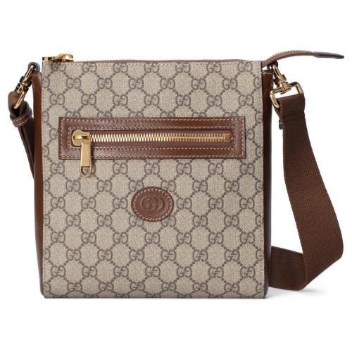  GUCCI古驰 22年秋冬 男士 GG Supreme帆布邮差包 681021 92THG 8563