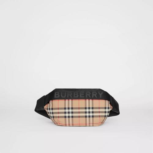  BURBERRY 22年秋冬 女士 中号 Vintage 格纹 ECONYL? 腰包 80265571 预定商品1-3周发货