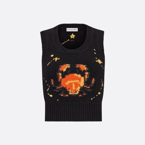  DIOR迪奥 22年秋冬 女士 针织衫 Pull sans manches 244T11CR320_X9729