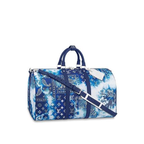  LV路易威登 22年秋冬 男士 旅行包 KEEPALL BANDOULIERE 50 旅行袋 M20558