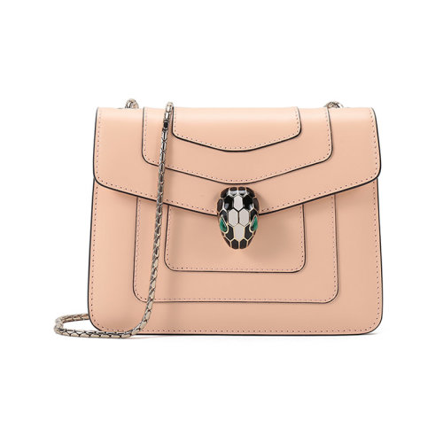 BVLGARI/宝格丽  女士小号SERPENTI FOREVER系列牛皮蛇头扣单肩斜挎包 290466