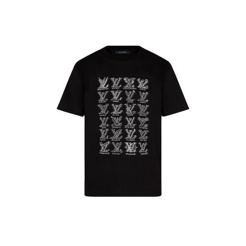  LV路易威登 22年秋冬 男士 短袖T恤 LV CARTOONS 提花 T 恤 1A8GV6 1A8GV5 1A8GV8 1A8GV9 1A8G 预定商品2-8周发货
