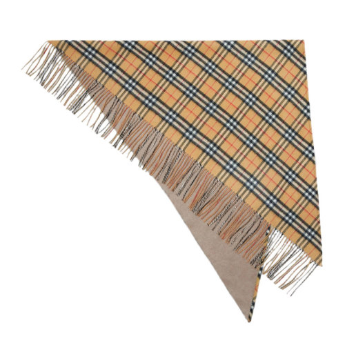 BURBERRY/博柏利女士经典格纹英伦风卡其色格纹围巾围脖 4068871