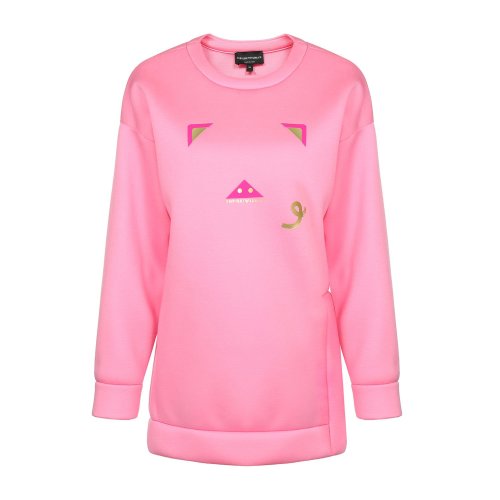 Emporio Armani/安普里奥阿玛尼 粉色 女士中国胶囊系列卫衣【中国限定】 3G2M9W-2J8VZ-0308