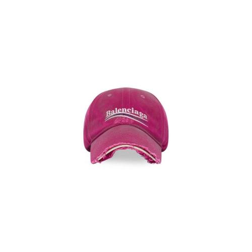  BALENCIAGA巴黎世家 22年秋冬 女士 帽子 political campaign destroyed cap 673320410B20517