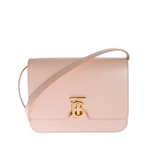 BURBERRY/博柏利  巴宝莉女包 经典TB图案 女士牛皮时尚翻盖单肩包 80103371