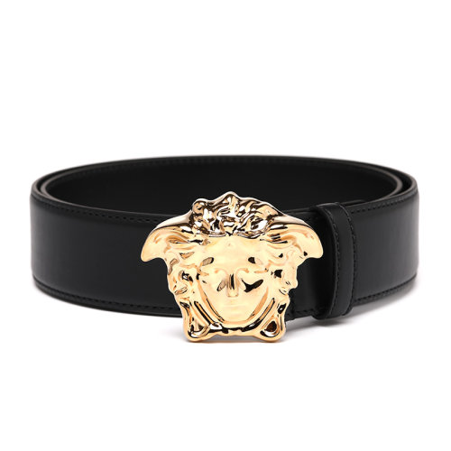 VERSACE/范思哲 美杜莎金属带头牛皮革男士皮带腰带DCU4140DVTP1KV