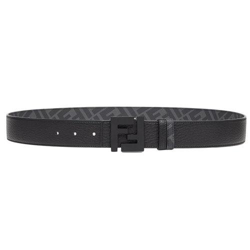 FENDI/芬迪 男士黑色小牛皮F搭扣双面皮带35毫米7C0432AH8YF0QA1