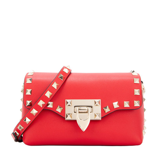 Valentino/华伦天奴 女士牛皮铆钉时尚经典单肩链条斜跨手提包单肩包