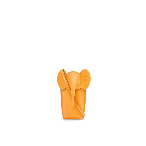 LOEWE罗意威 22年秋冬 女士 收纳包 Elephant Pocket in classic calfskin C623B02X04-9130