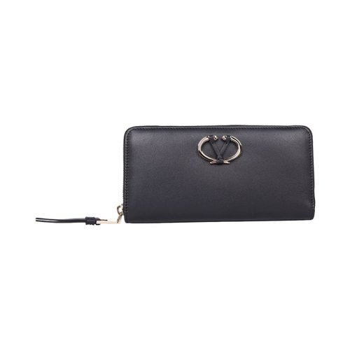 Valentino/华伦天奴 女士黑色皮革零钱包 PW2P0P88 VUL 0HO PLSX