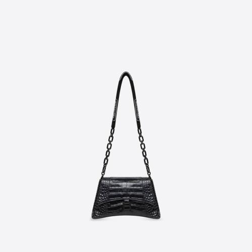  BALENCIAGA巴黎世家 22年春夏 女士 单肩包 Womens Downtown Small Shoulder Bag With Chain C