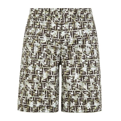  FENDI/芬迪 男士花色棉质短裤 FB0574 ABBV F0KUK PLFSX