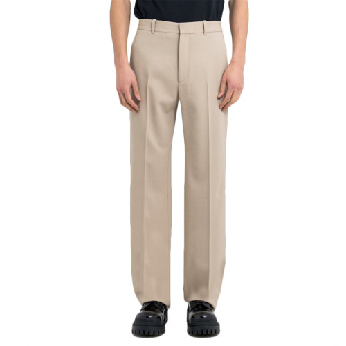 Balenciaga 巴黎世家  男装 服装 浅棕色羊毛直筒 男士休闲裤裤装 601181