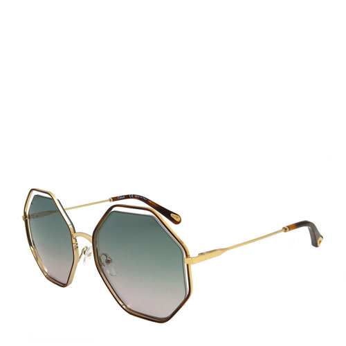 CHLOE/克洛伊 吴谨言 明星同款 蔻依 女士 太阳镜 不规则 多边 花瓣形 渐变色镜片 墨镜 眼镜 CE132S 53/58mm CHLOE 克洛伊