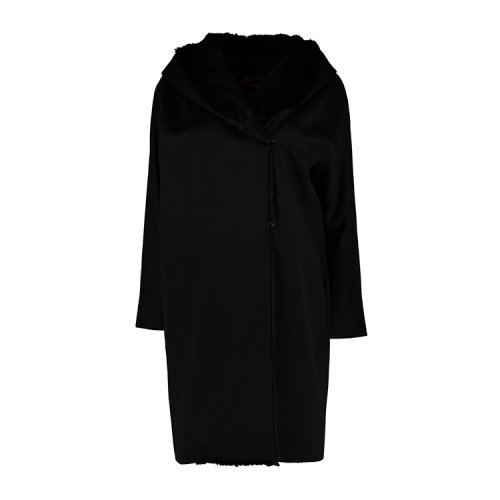 MaxMara/麦丝玛拉  女士 女装时尚百搭黑色翻领大衣 MAX CEYLON 013