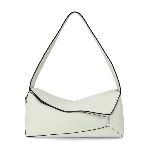 LOEWE/罗意威 23春夏新款 Puzzle Hobo系列 女士浅青色纳帕小牛皮拼图手提单肩包A510J67X01-8763