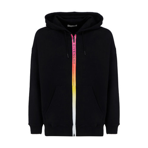 Givenchy/纪梵希  男装 时尚简约 男士黑色棉质连帽卫衣 BMJ07D30AF-001 HKY012467