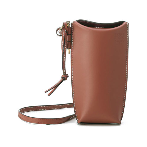 LOEWE/罗意威【22春夏新款】女士Gate系列牛皮革Pocket单肩斜挎包手机包 C650Z42X34