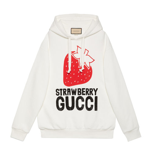 GUCCI/古驰 “Strawberry Gucci”印花棉质卫衣 女卫衣 615061XJD1B