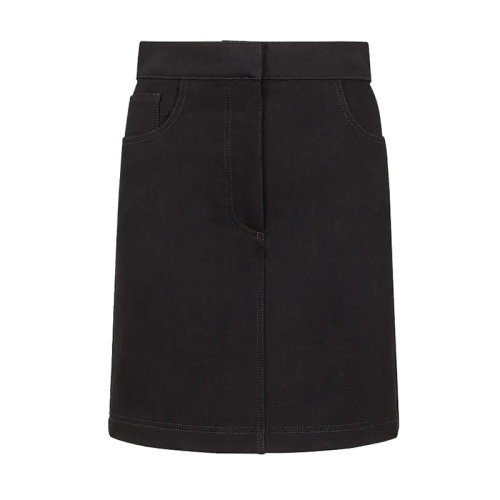 FENDI/芬迪      女士黑色牛仔半身裙FLQ547AGT8F0GME